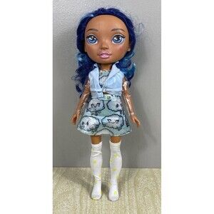 Rainbow High Doll Blue Skye 14 in Tall Big Blue Hair Blue Eyes Doll